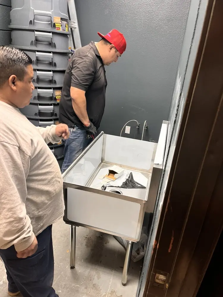 Commercial plumbing and sink installation in Sandersville