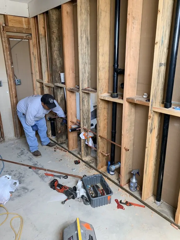 Commercial rough-in plumbing for Gas Line Repair in Sandersville